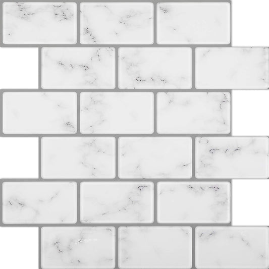 5-Sheet 12" x 12" Thicker Design Stick on Backsplash Tiles
