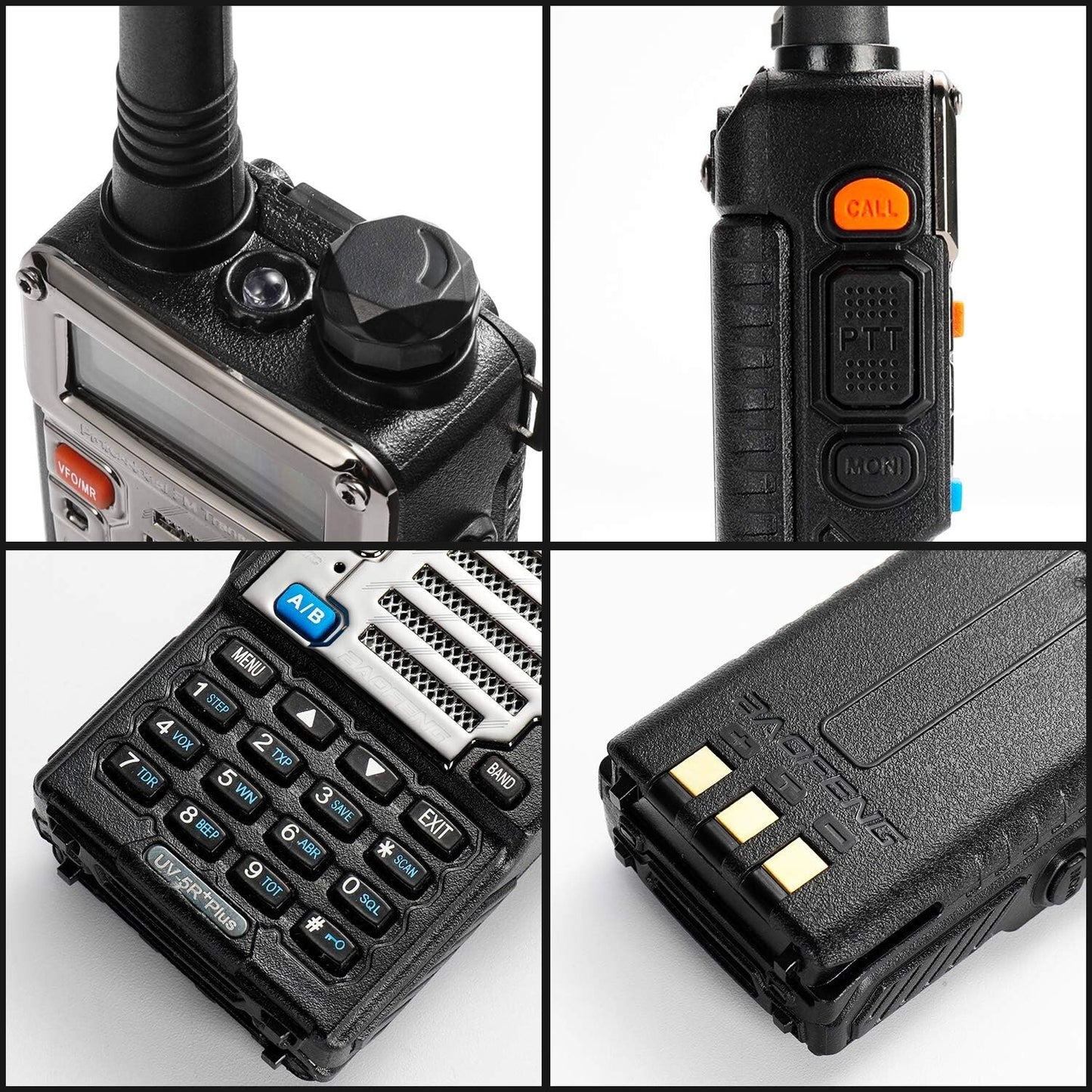 BAOFENG UV-5R+ Plus Two Way Radio Long Range Rechargeable Qualette Series