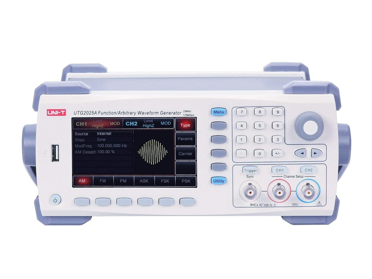 UNI-T UTG2025A 25MHz 2-Channel 125MS/s 8Kpts 4.3in display Function/Arbitrary Wa