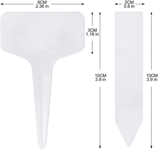 200 Pcs Plastic Plant Labels 4 Inch Waterproof Plant Tags and Labels for Seed