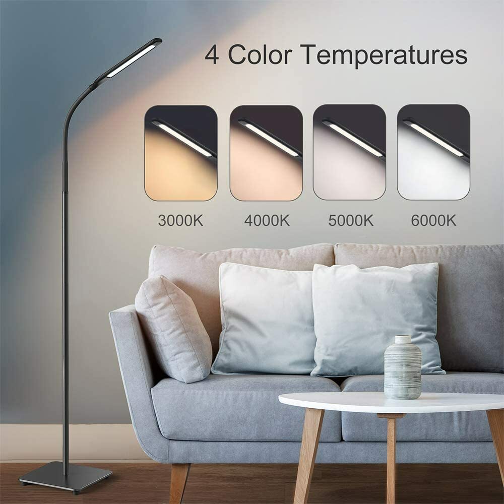 Miroco MI-DL003 LED Floor Lamp with 4 Brightness Levels & 4 Colors Temperatures