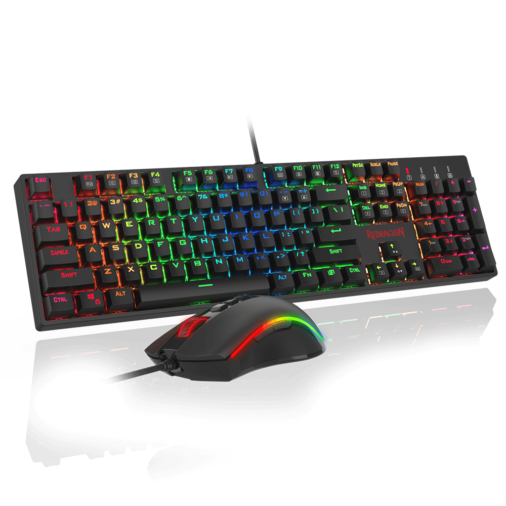 Redragon K582RGB-BA Mechanical Gaming Keyboard and Mouse Combo