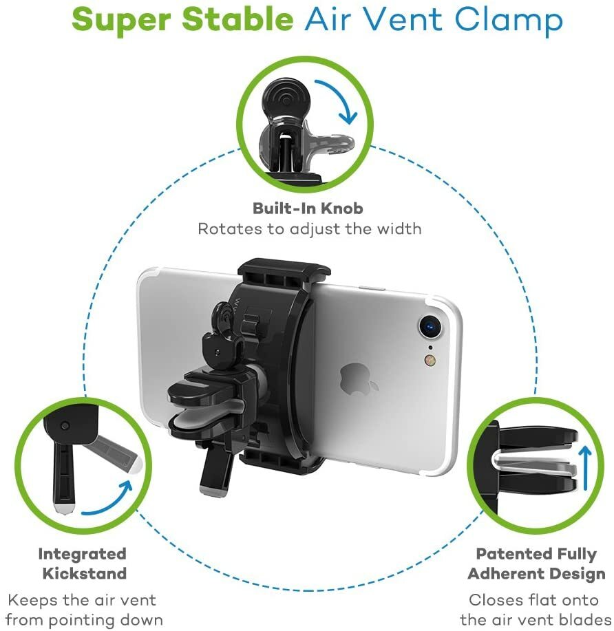 VAVA Phone Holder for Car Mount for Air Vent with Cable Hooks 360° Rotatable Joi