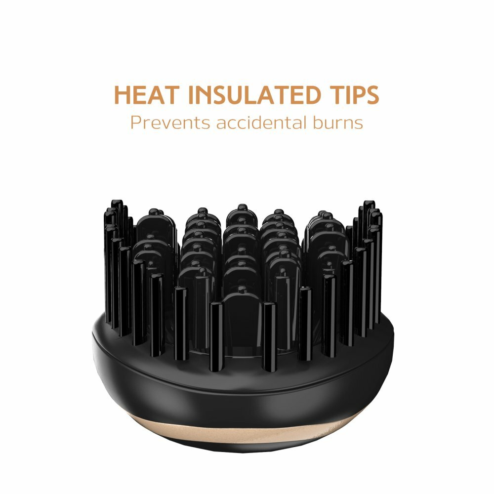 USpicy Hair Straightener Brush with FREE Heat Resistant Glove Hair Straightening