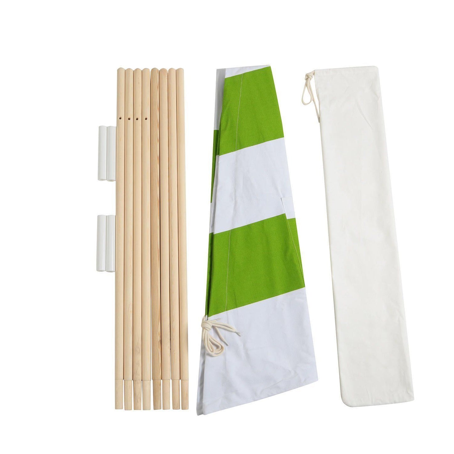 Holiday Gift GREEN 6ft Cotton Canvas Deluxe Teepee Playhouse Play Tent For Kids