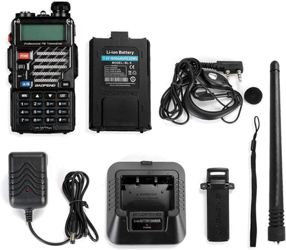 BAOFENG UV-5R+ Plus Two Way Radio Long Range Rechargeable Qualette Series