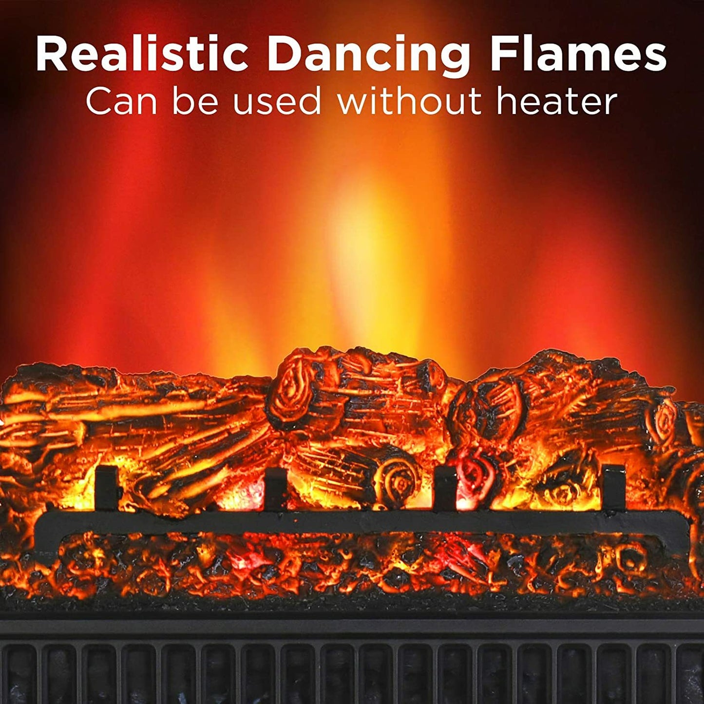 Eternal Flame EF23-PB Electric Fireplace Logs 23" Remote Control Fireplace Inser