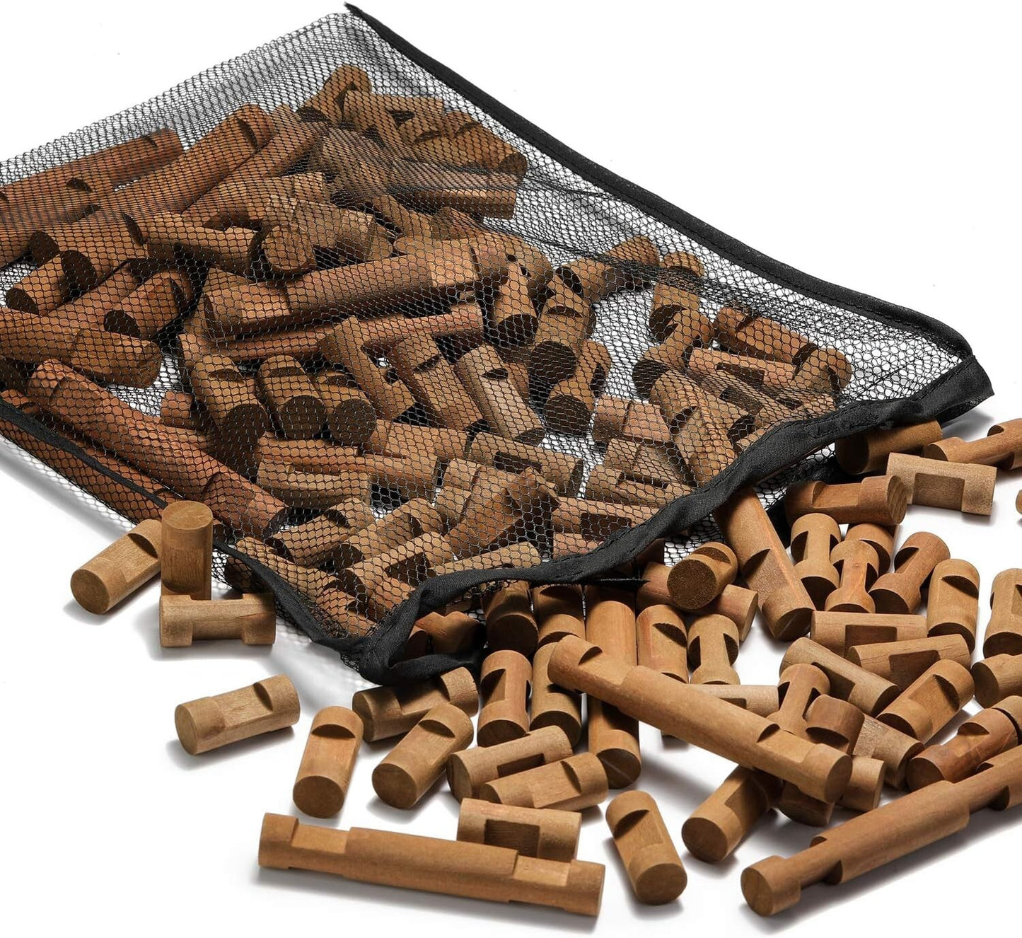 SainSmart Jr. 150 PCS Wooden Log Cabin Set Building House Toy for Toddlers