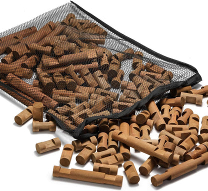 SainSmart Jr. 150 PCS Wooden Log Cabin Set Building House Toy for Toddlers