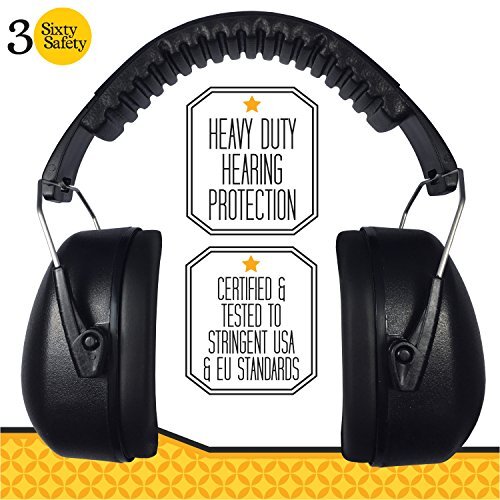 Safety Ear Muffs Free Ear Plug Kit Hearing Protection for Shooting Noise Cancel