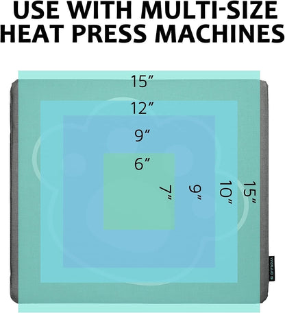 OFFNOVA Heat Press Mat for Cricut Easypress, 14” x 16” Craft Heat Transfer