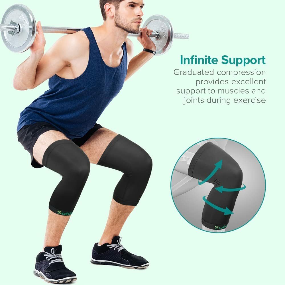 Copper Support Knee Brace Compression Sleeves 1 Pair of FDA Registered Knee Pads