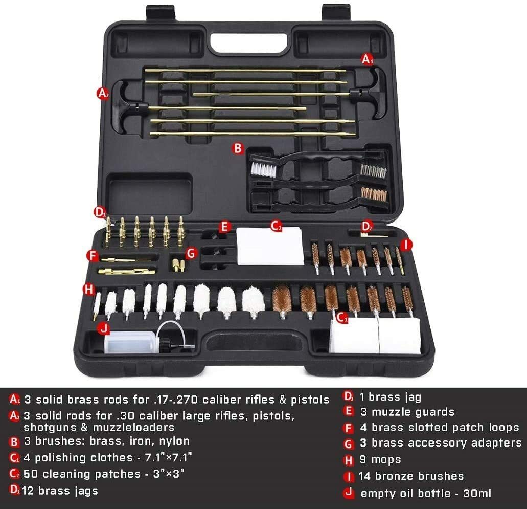 Universal Gun Cleaning Kit Hunting Rifle Pistol Shotgun Cleaning Kit