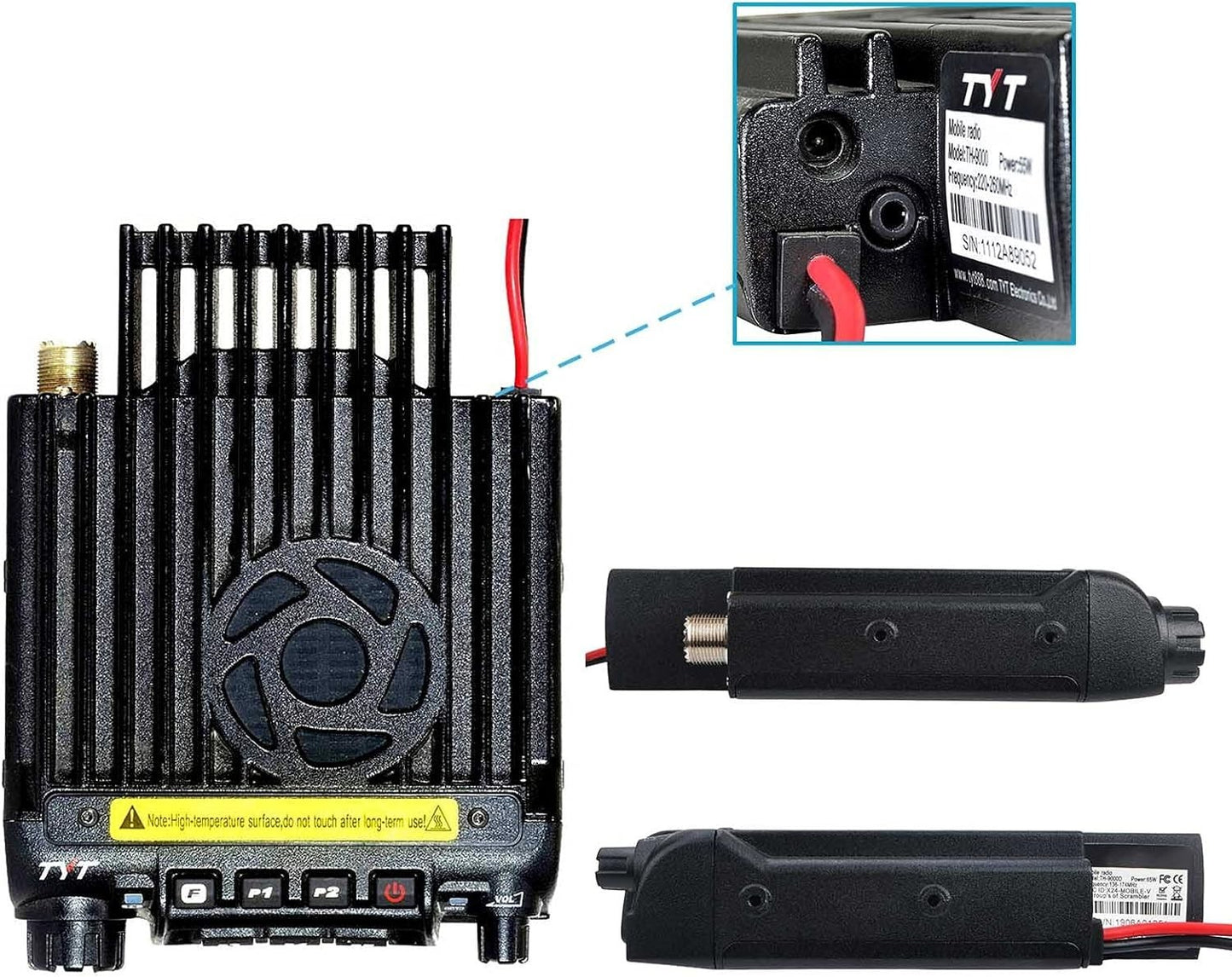 TYT TH-9000D Plus 1.25M Amateur Radio 200CH Mobile Transceiver Car Radio