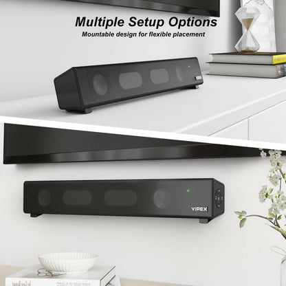 VIPEX Bluetooth 5.0 PC Speakers Sound Bar Computer Speakers sk001