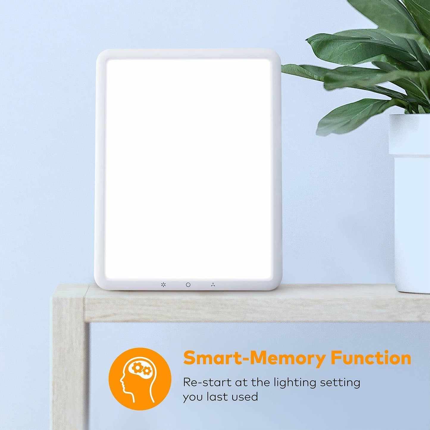 VIPEX Light Therapy Lamp Happy Light Portable Thin with UV-Free 10000 Lux Sun Li