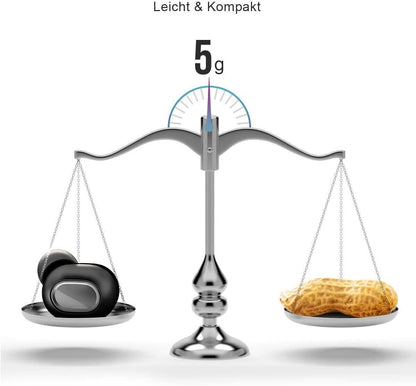 True Wireless Earbuds Bluetooth 5.0 Headphones - iTeknic Ipx7 Waterproof TWS Mic