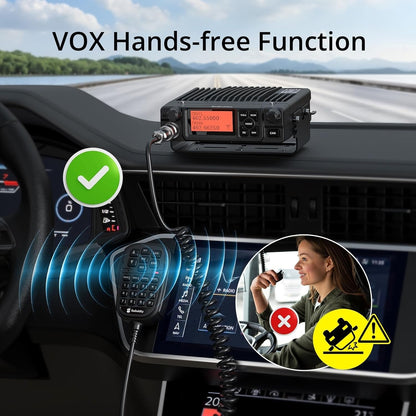 Radioddity DB40-G GMRS Mobile Radio | 40W | Repeater Capable | 199 Channels