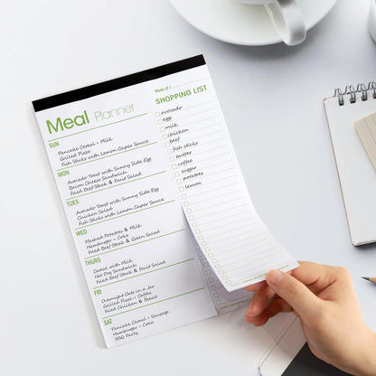 Weekly Meal Planner and Magnetic Kitchen Measurement Conversion Chart 7"X10"