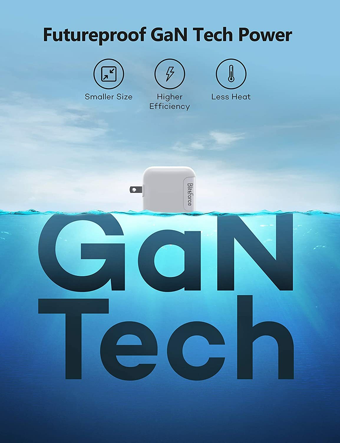 Blitzforce iPhone Charger Macbook Charger 65W 2 in 1 20W Fast Charger