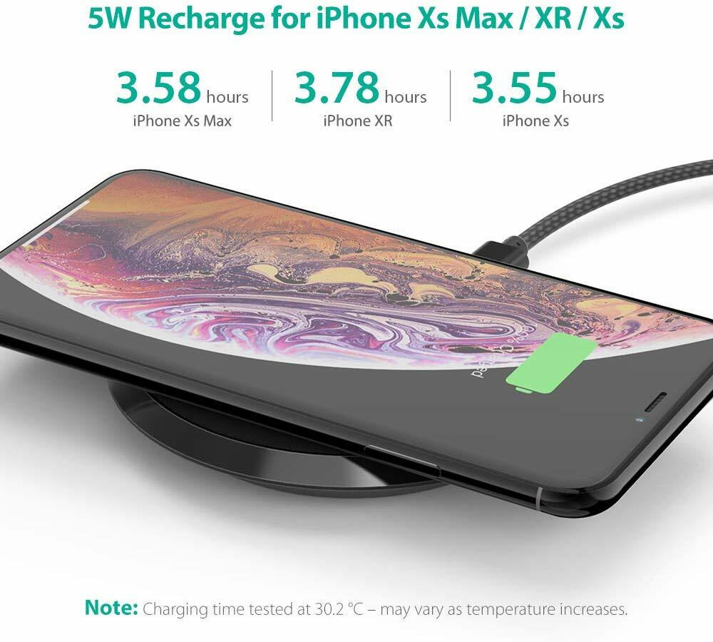 RAVPower Qi Certified 10W Fast Wireless Charging Pad (NO Adapter)