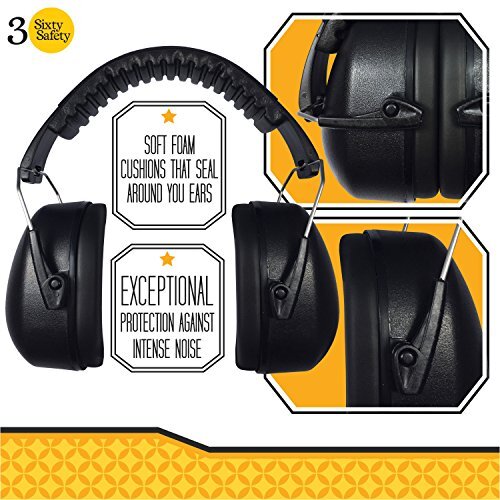 Safety Ear Muffs Free Ear Plug Kit Hearing Protection for Shooting Noise Cancel