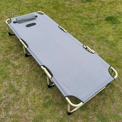 Folding Camping Cot for Adults Outdoor Lightweight Camping Bed with Eye mask
