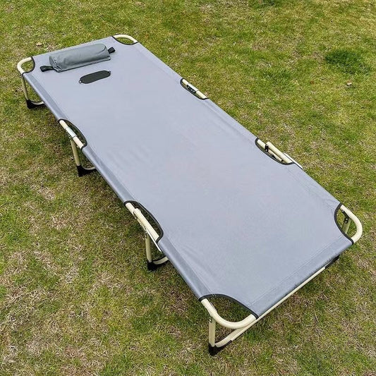 Folding Camping Cot for Adults Outdoor Lightweight Camping Bed with Eye mask