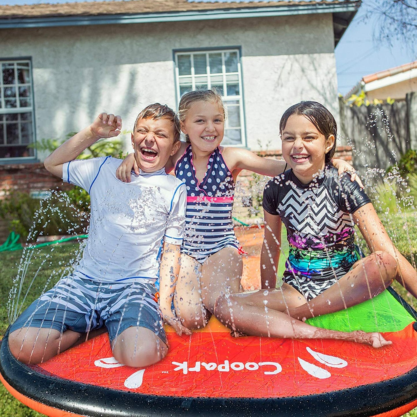 Slip and Slide Triple Water Slide for Kids and Adults Inflatable Slide Surf Ride