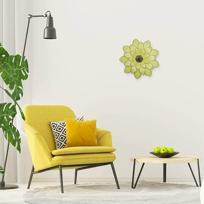 Metal Flower Wall Decor 13'' Indoor Outdoor Wall Art Backyard Decorations