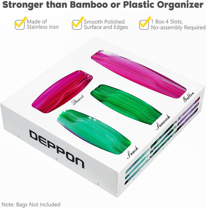 Deppon Metal Bag Holder Dispenser Storage organizer Plastic Bags Food Bags