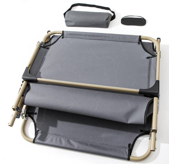 Folding Camping Cot for Adults Outdoor Lightweight Camping Bed with Eye mask