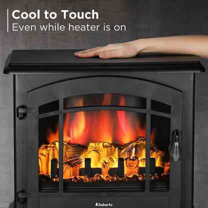 TURBRO TS23 Suburbs 23in 1400W Electric Fireplace Stove with Remote