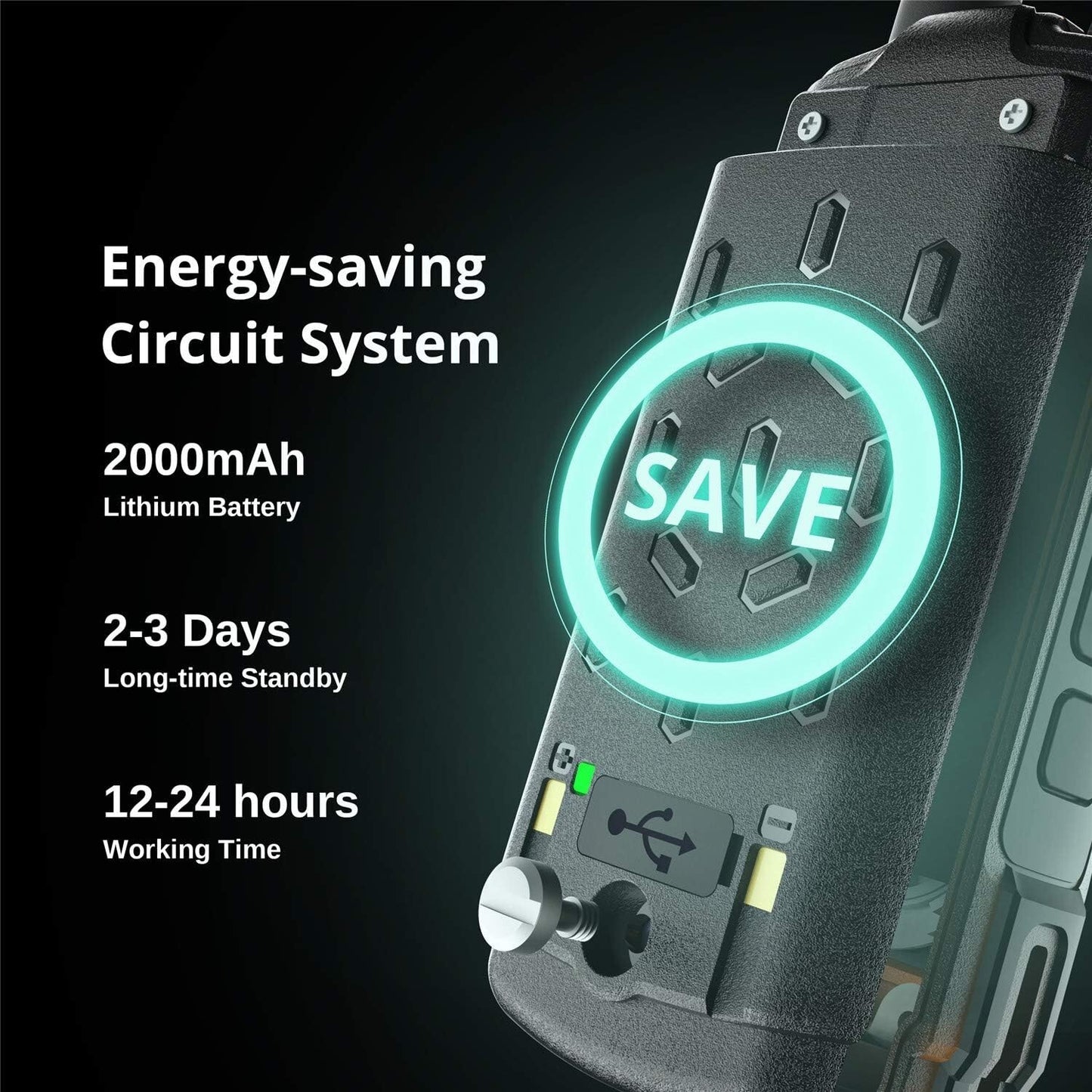 Radioddity GS-5B Dual Band Ham Radio Handheld, Long Range Two Way Radio with BT