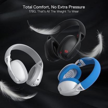 Redragon H848 Wireless Gaming Headset – 2.4 GHz & Bluetooth, 7.1, 40 mm, 178 g