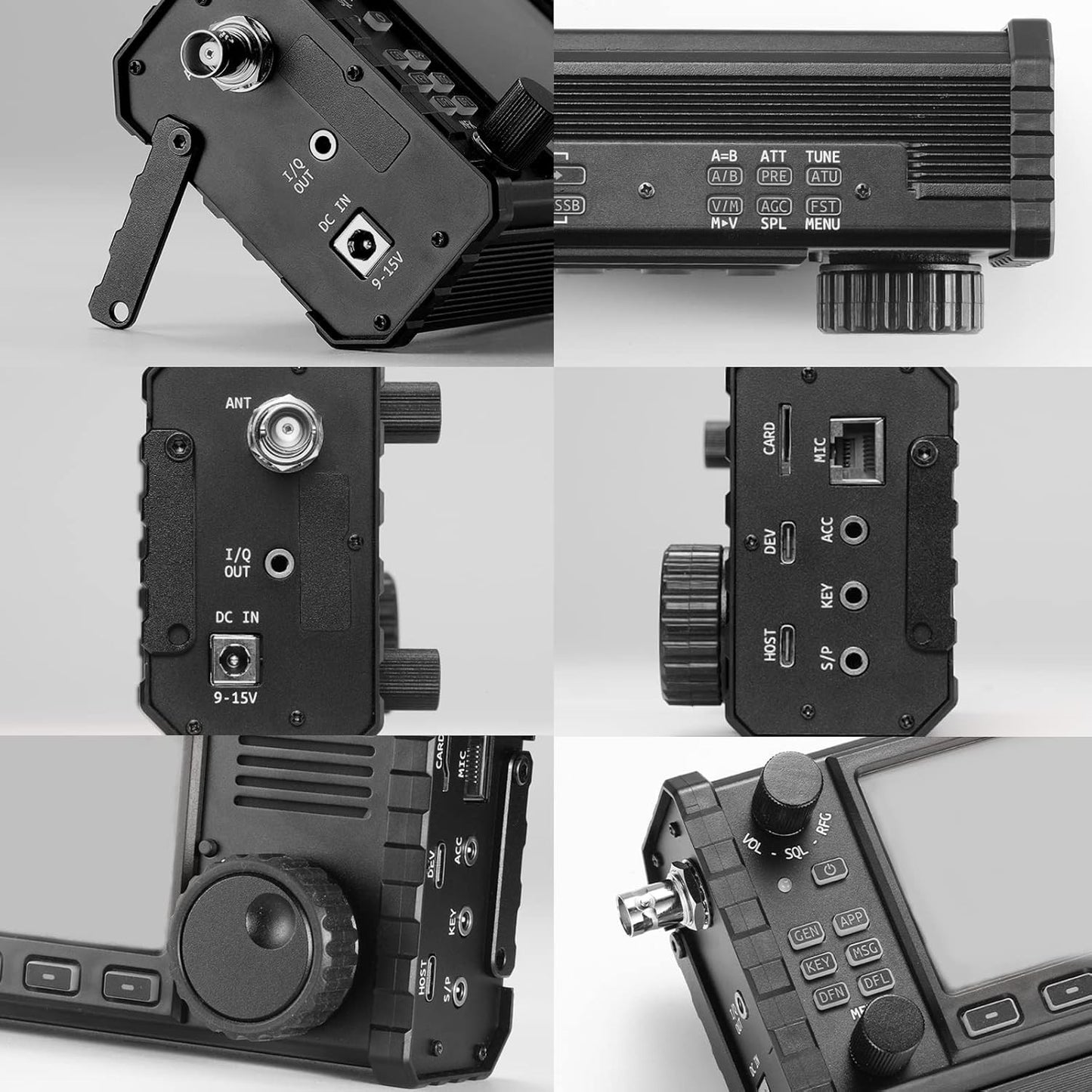 Xiegu X6100 HF Radio Transceiver 10W Full Mode SDR Radio Supports BT with 4" LCD