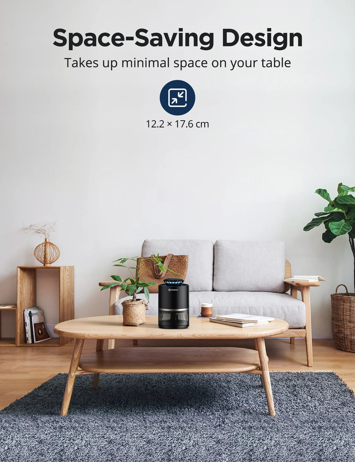 Mosquito Trap Cremax Indoor USB Powered Bug Zapper Fly Killer Electric UV Light