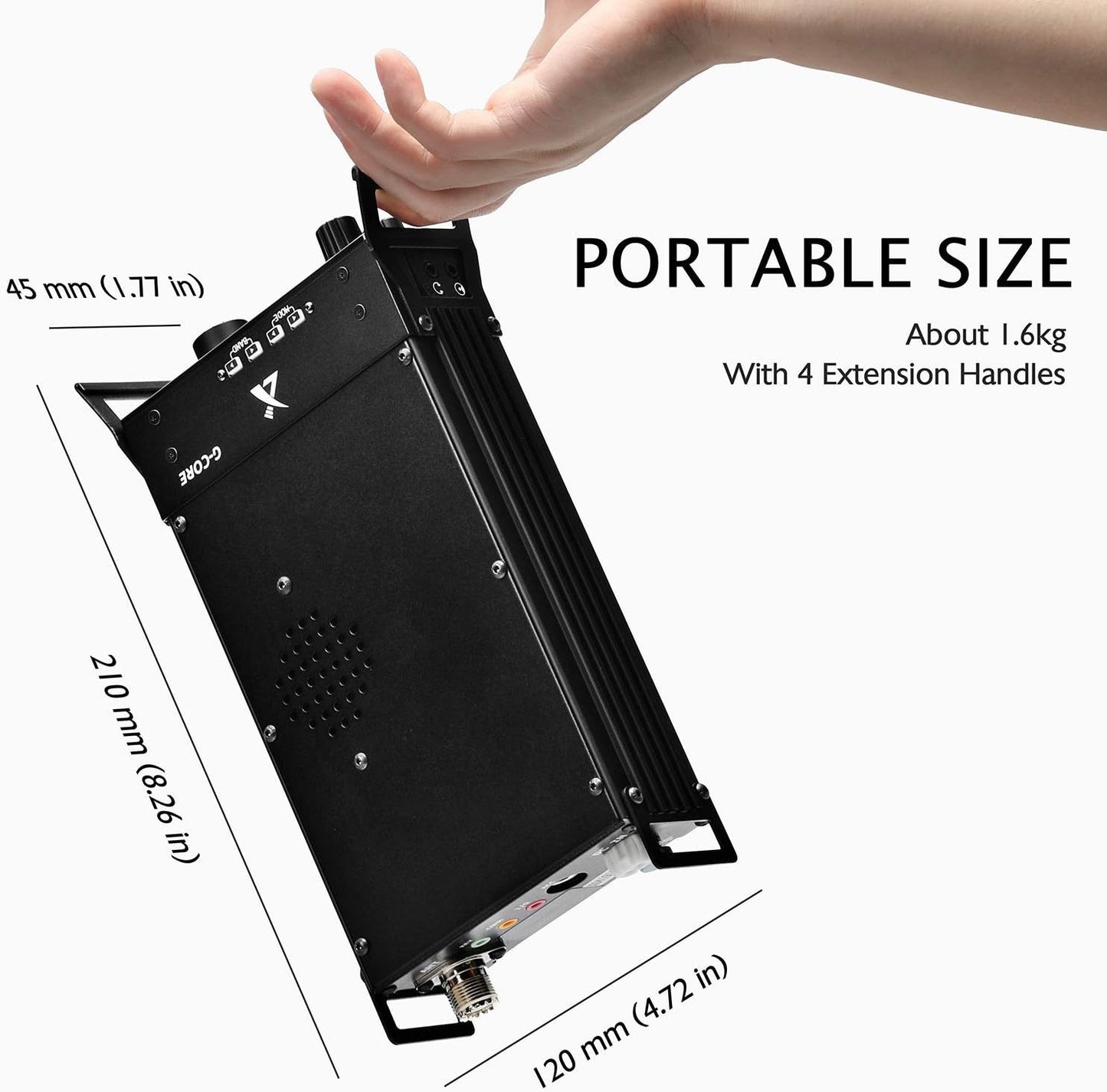 Xiegu G90 HF Radio Transceiver 20W SSB/CW/AM/FM SDR Structure with Built-in Auto