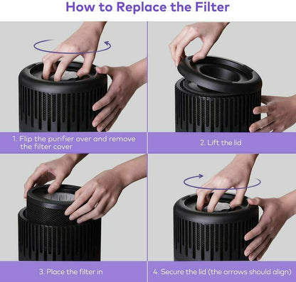 VAVA VA-EE014 Small Air purifier is designed for bedroom office bathroom