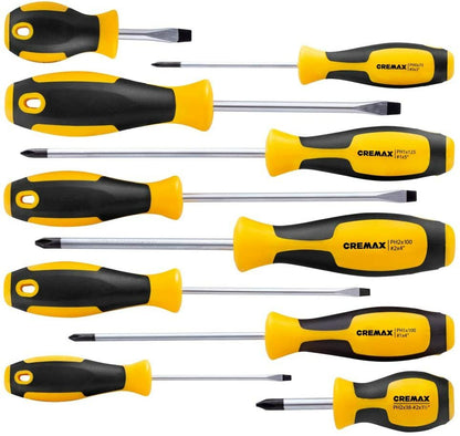 CREMAX Professional Cushion Grip Magnetic Screwdriver Set