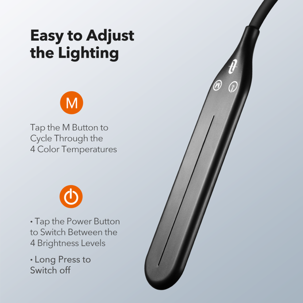 TaoTronics TT-DL072 LED Floor Lamp Modern Standing Brightness Levels & 4 Shades