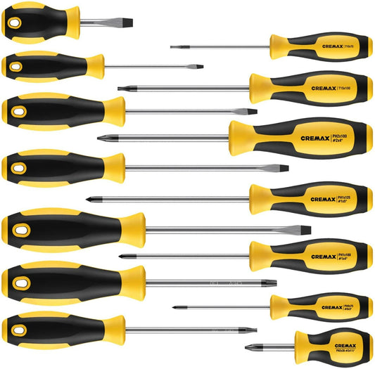 CREMAX Professional Cushion Grip Magnetic Screwdriver Set