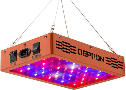 Deppon 600W LED Grow Light Full Spectrum Dual-Chip Grow Lamp