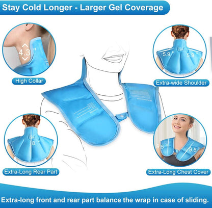 Relief Expert Neck Ice Pack Wrap Ice Pack for Neck and Shoulder Injuries