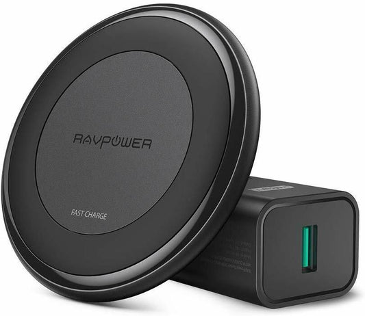 RAVPower Fast Wireless Charger 10W Max with  3.0 Adapter RP-PC058