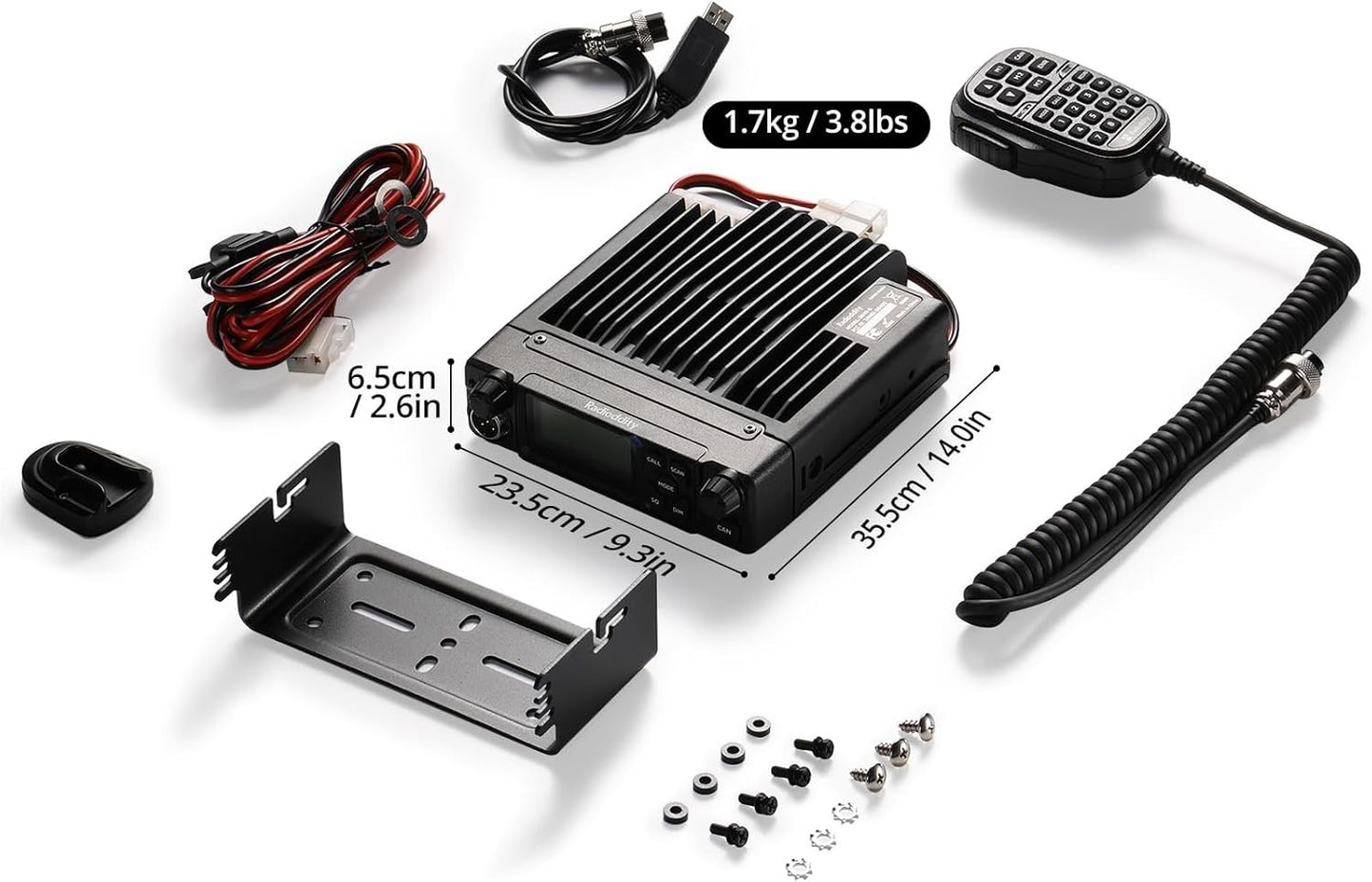 Radioddity DB40-G GMRS Mobile Radio | 40W | Repeater Capable | 199 Channels