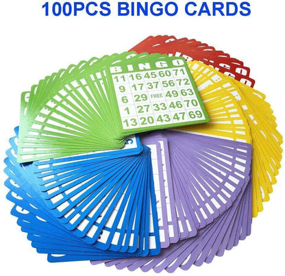 9" Deluxe Bingo Cage Game Set - 9 Inch Metal Cage with Plastic 75 Bingo