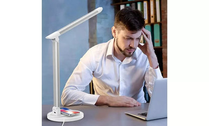 TaoTronics Qi Wireless Charging LED Desk Lamp in White DL053
