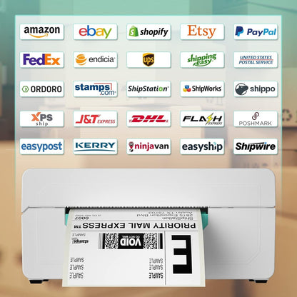 OFFNOVA Bluetooth Label Printer, 4” x 6” Thermal Label Printer for Shipping Pack