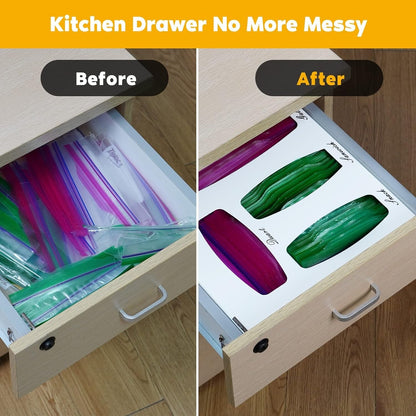 Deppon Metal Bag Holder Dispenser Storage organizer Plastic Bags Food Bags